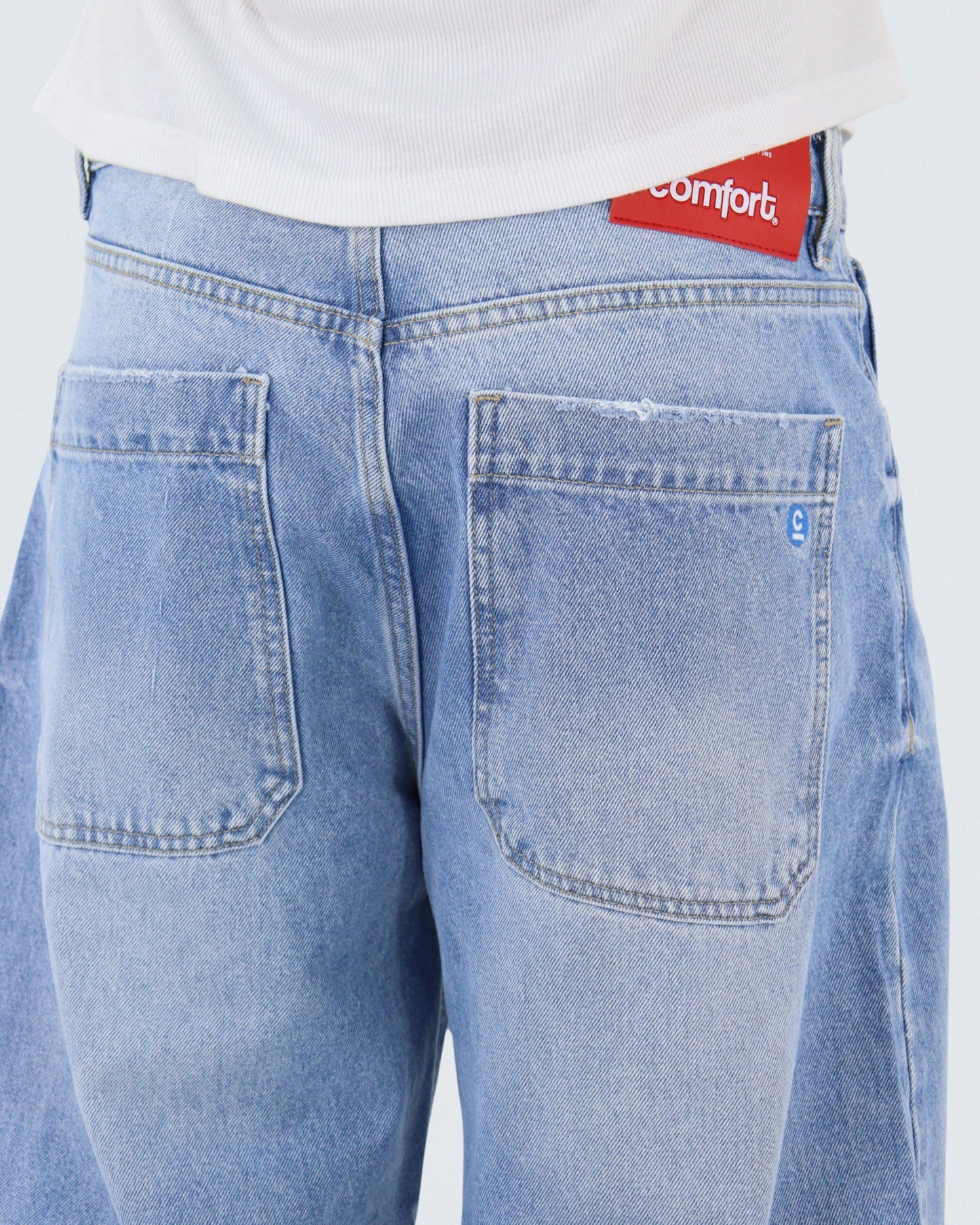 Jeans Barrel Azul Claro