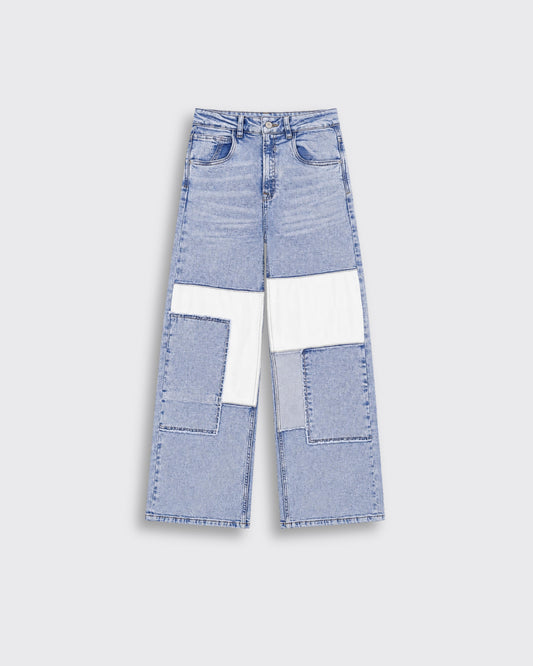 Jeans Wide-Tiro Alto