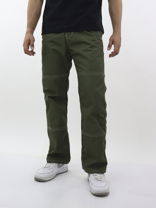 Pantalón baggy verde militar