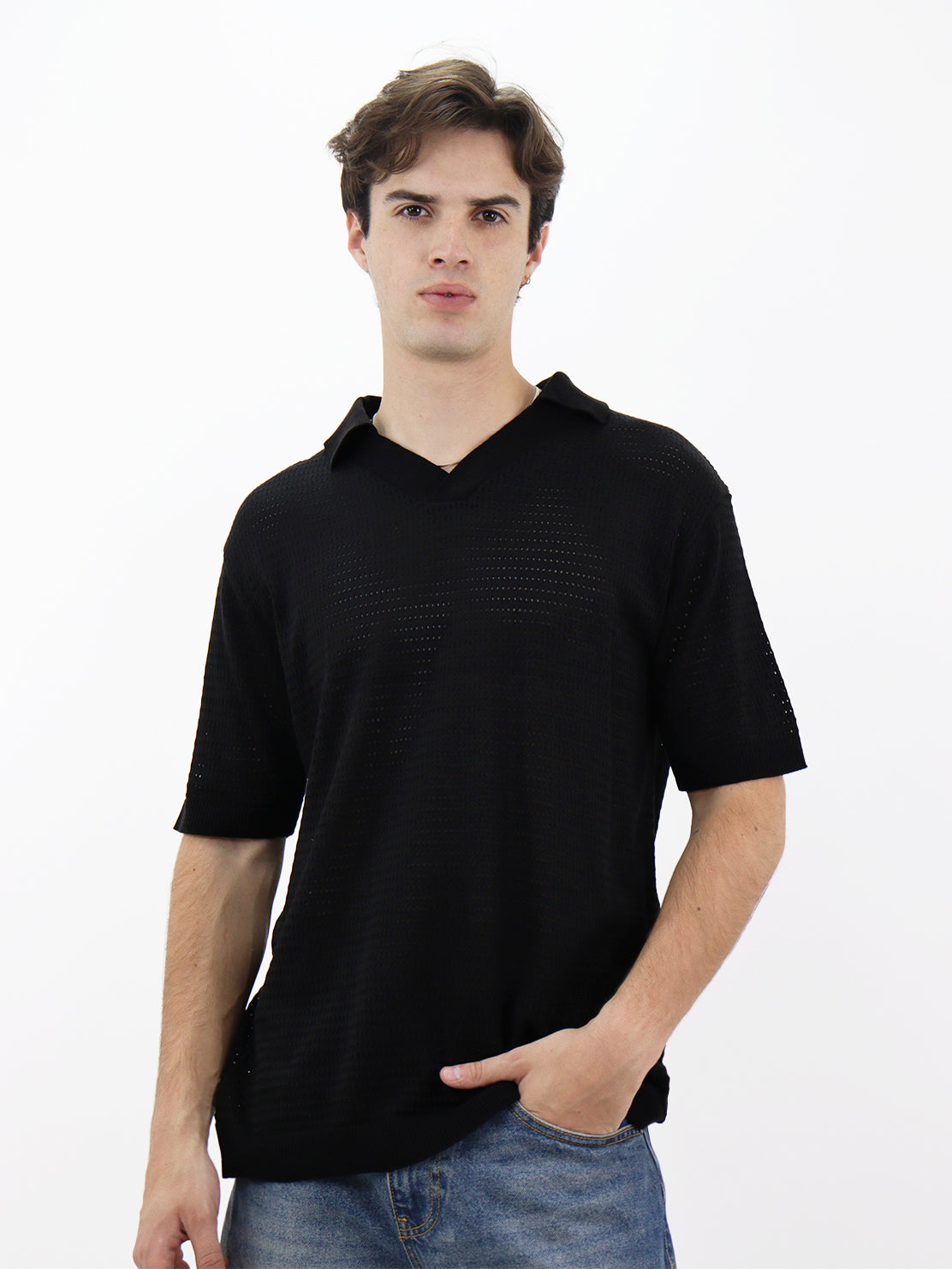 Polo Fit Relaxed Negro