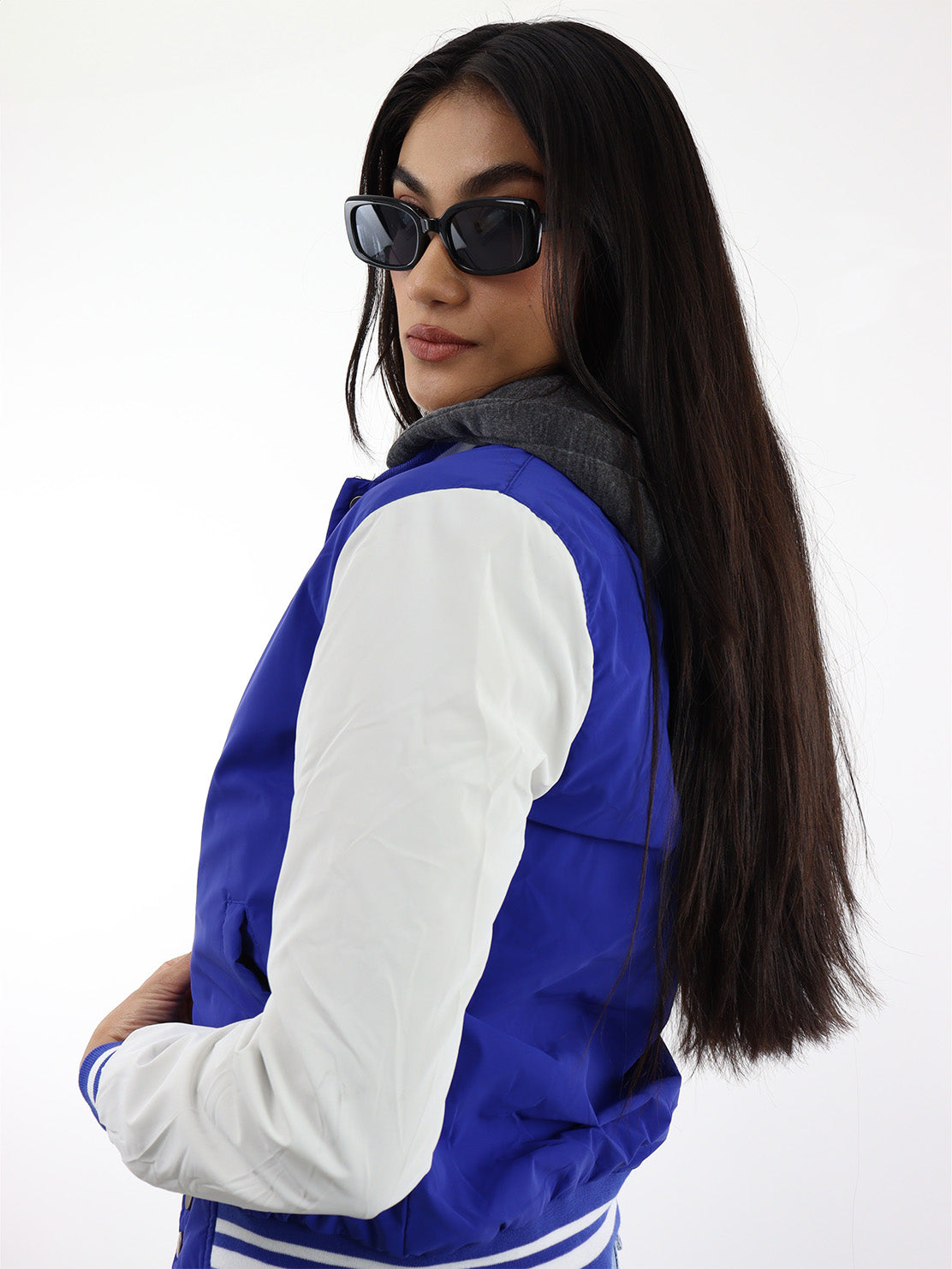 Chamarra baseball-Azul Rey