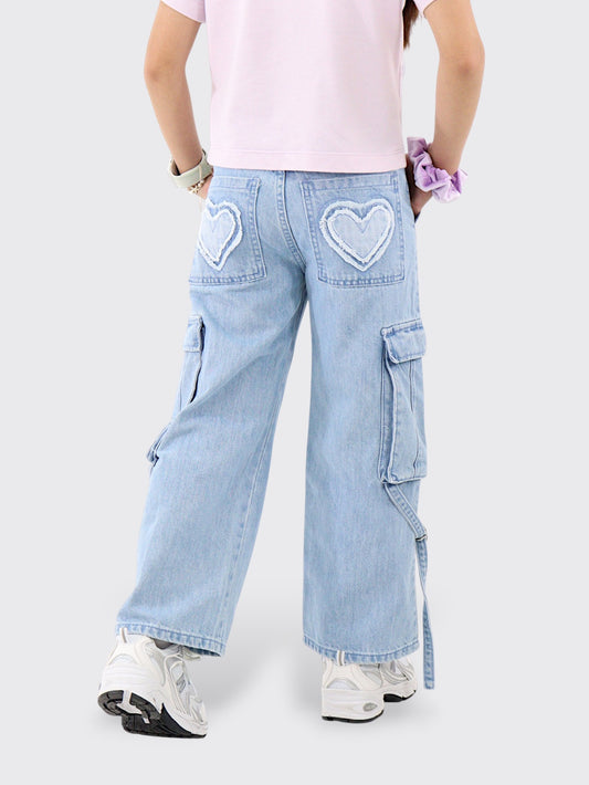 Jeans Wide Leg Cargo