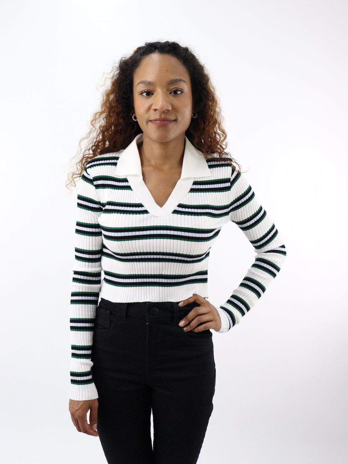 Blusa blanca hotsell con negro