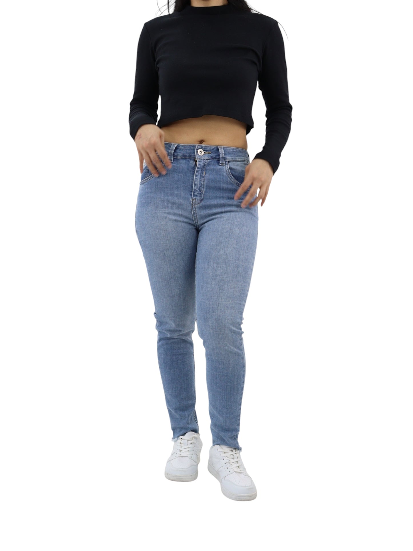 Jeans skinny azul claro