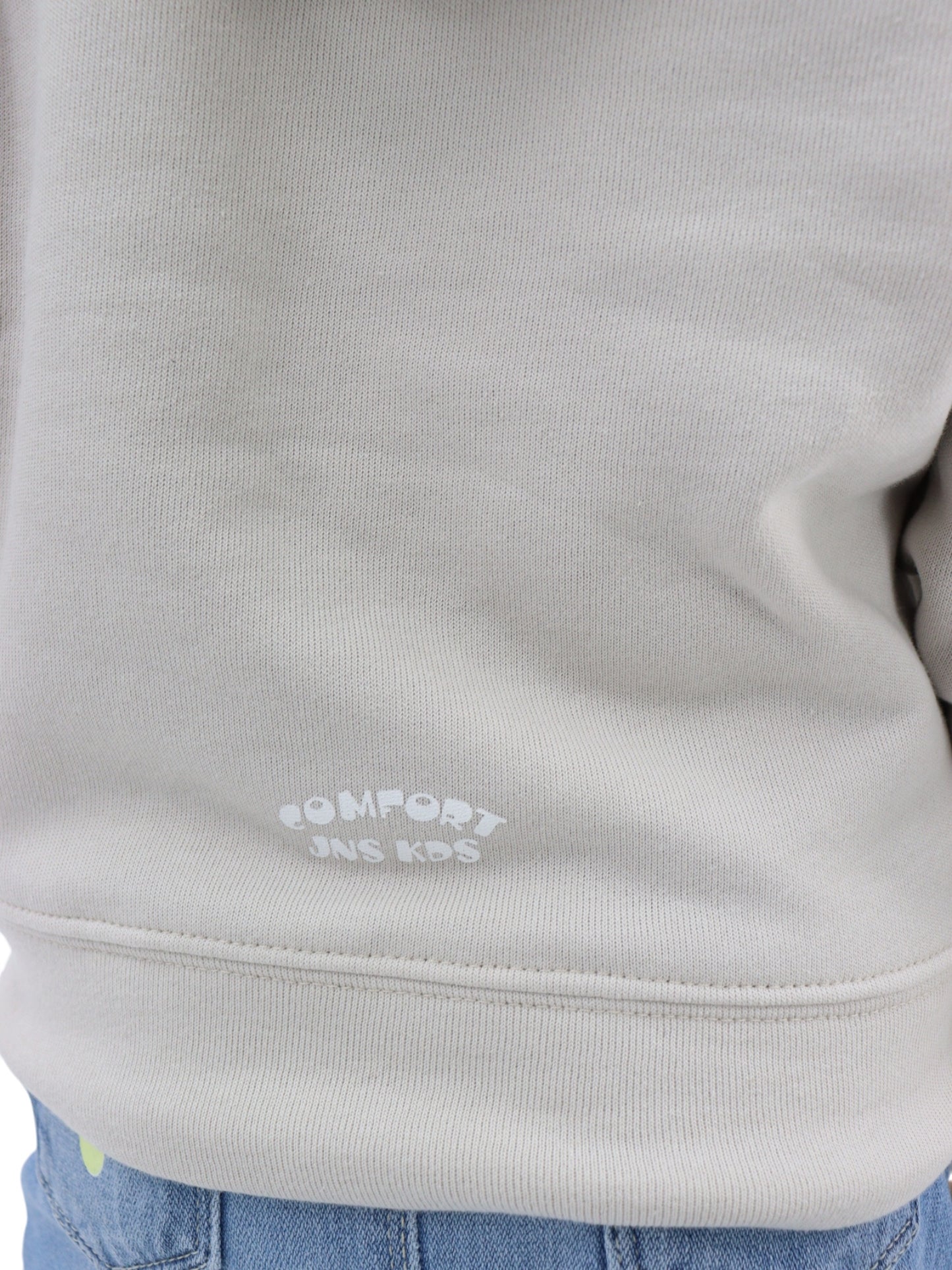 Sudadera beige con jaretas de osos