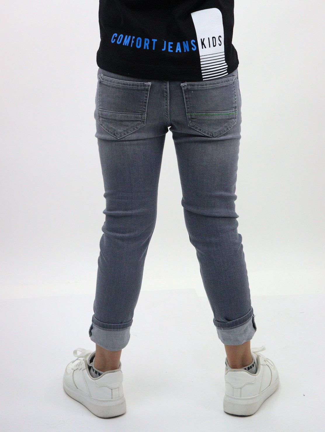 Jeans skinny gris oscuro