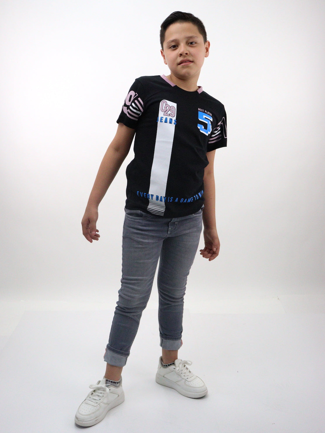 Jeans skinny gris oscuro