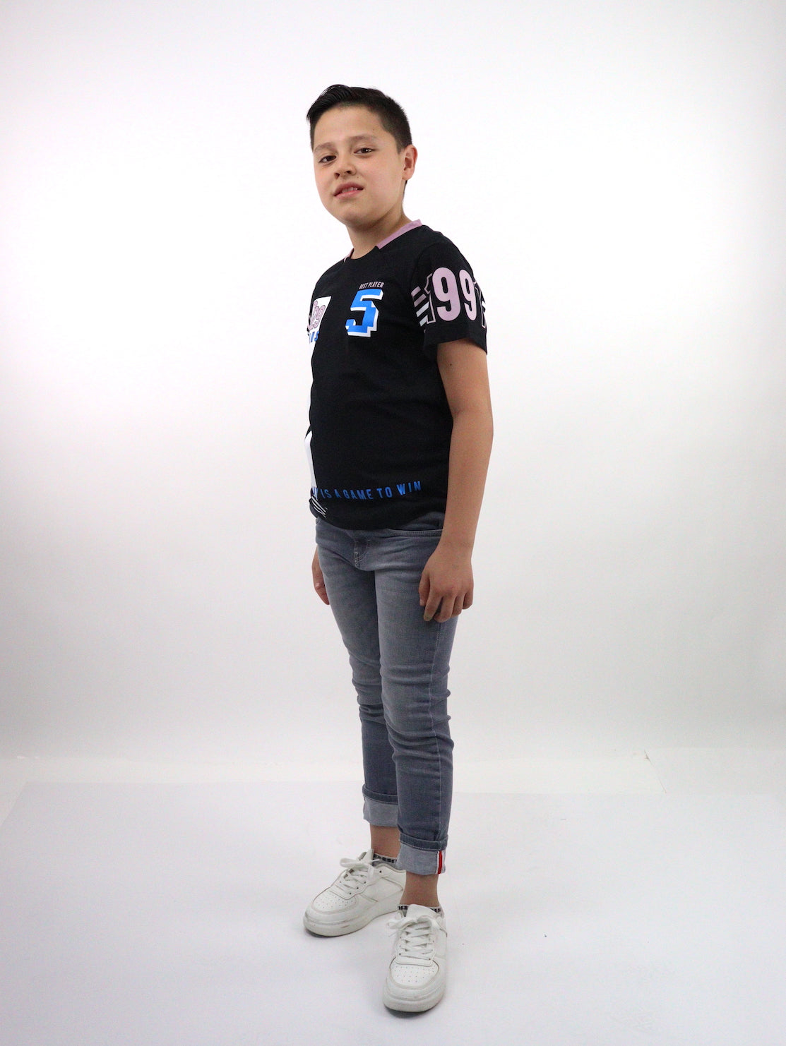 Jeans skinny gris oscuro