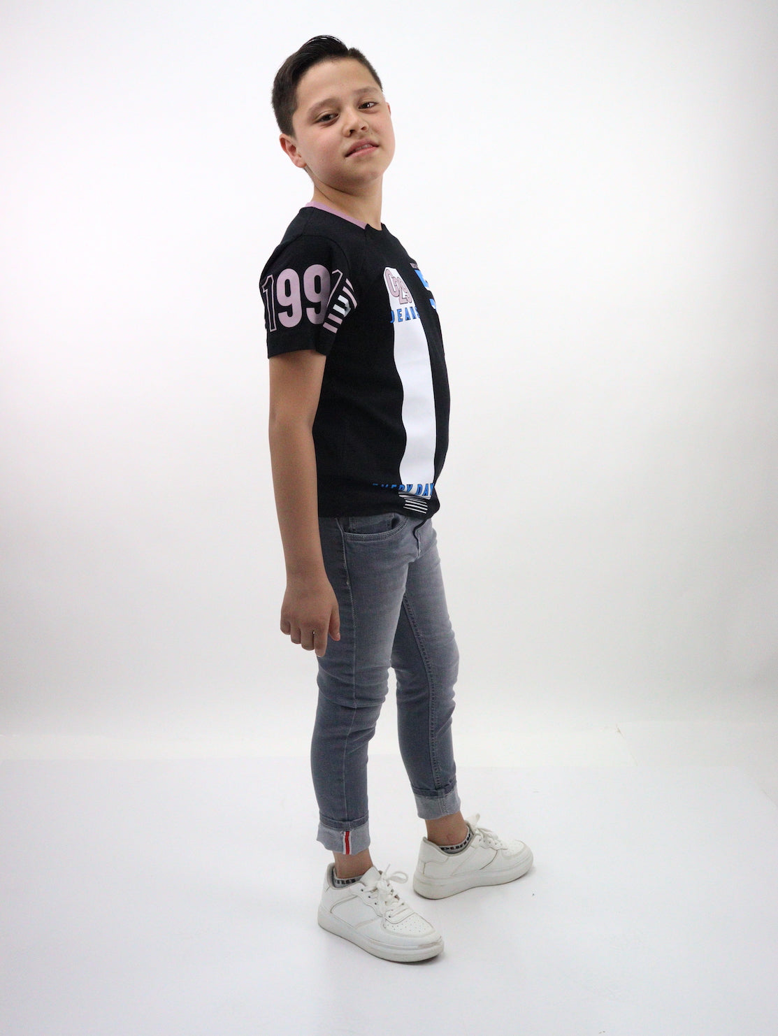 Jeans skinny gris oscuro