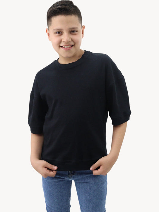 Playera oversize en tono negro