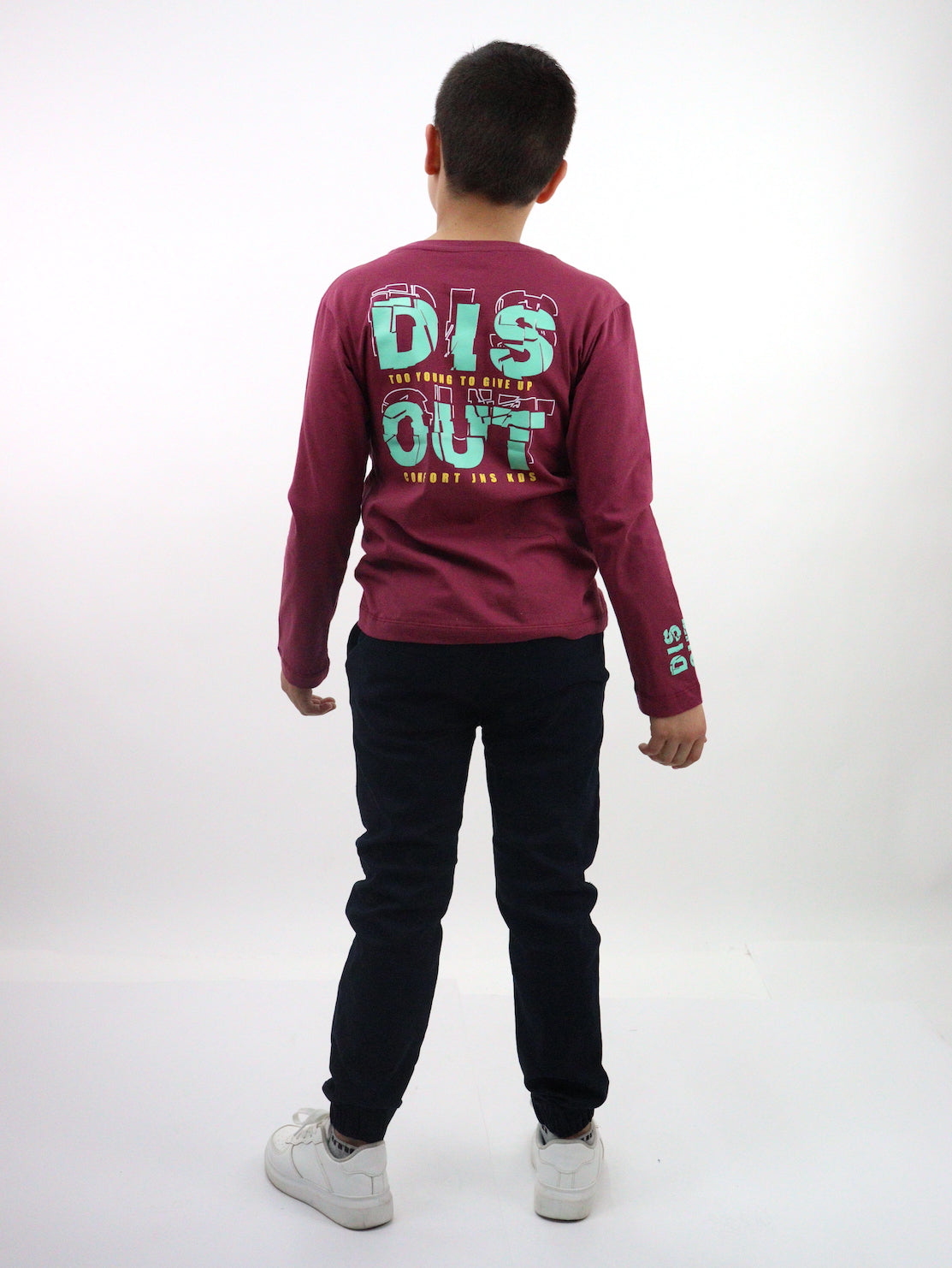 Jogger de gabardina color azul marino