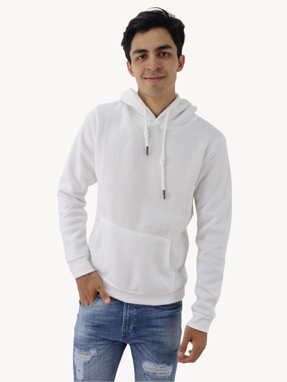 Hoodie unisex blanco