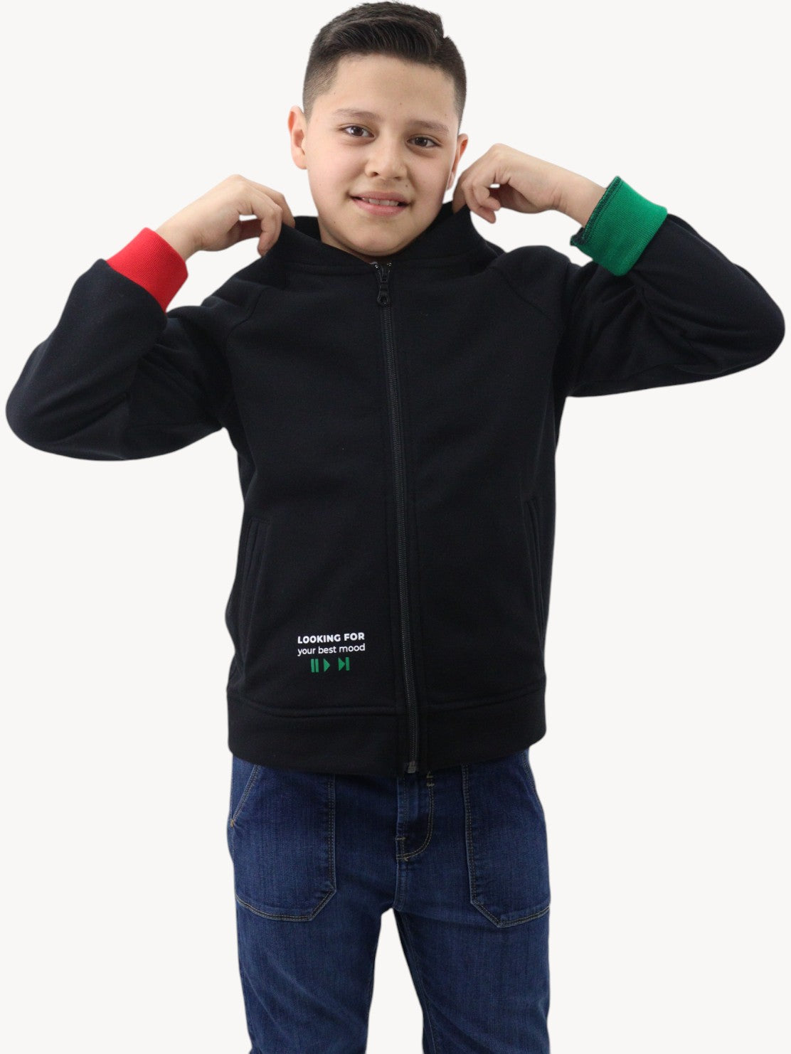 Sudadera con cremallera