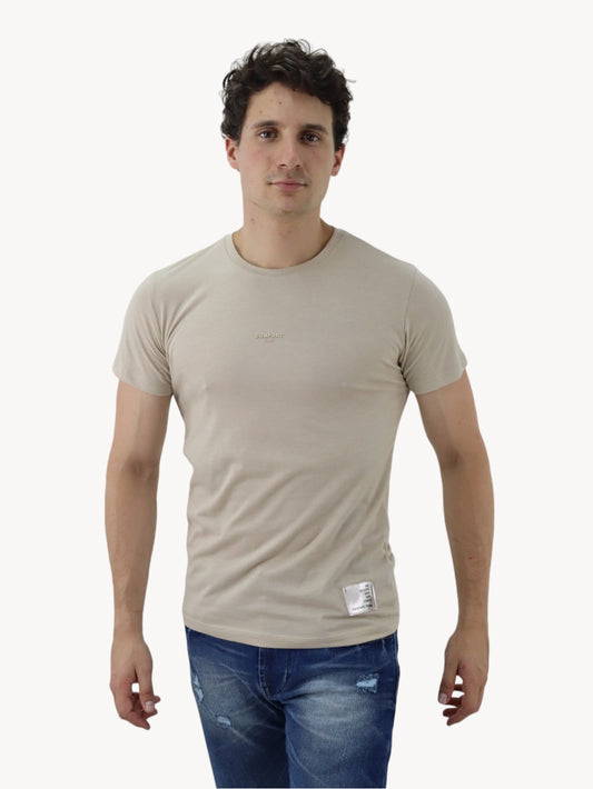 Playera manga corta de color beige