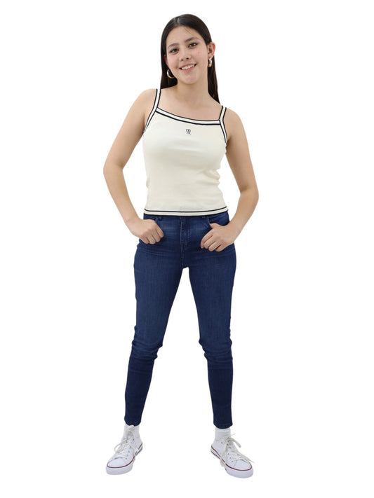 Jeans skinny azul oscuro