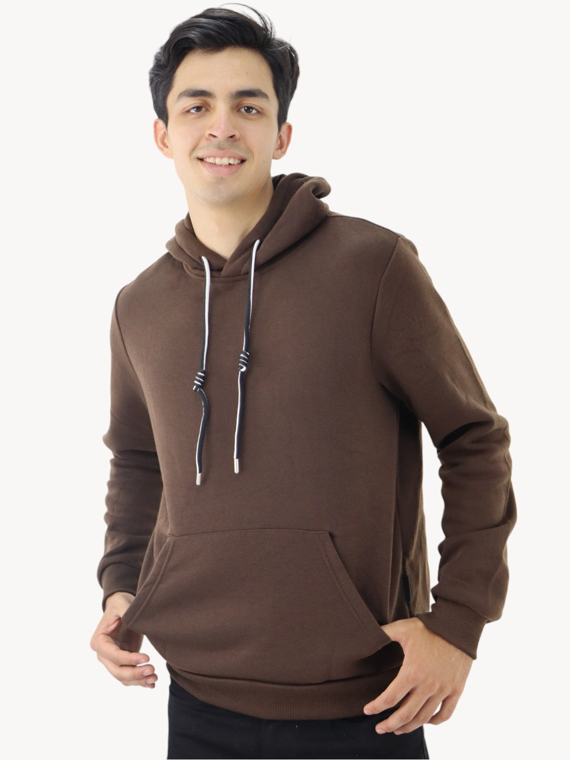 Hoodie unisex café