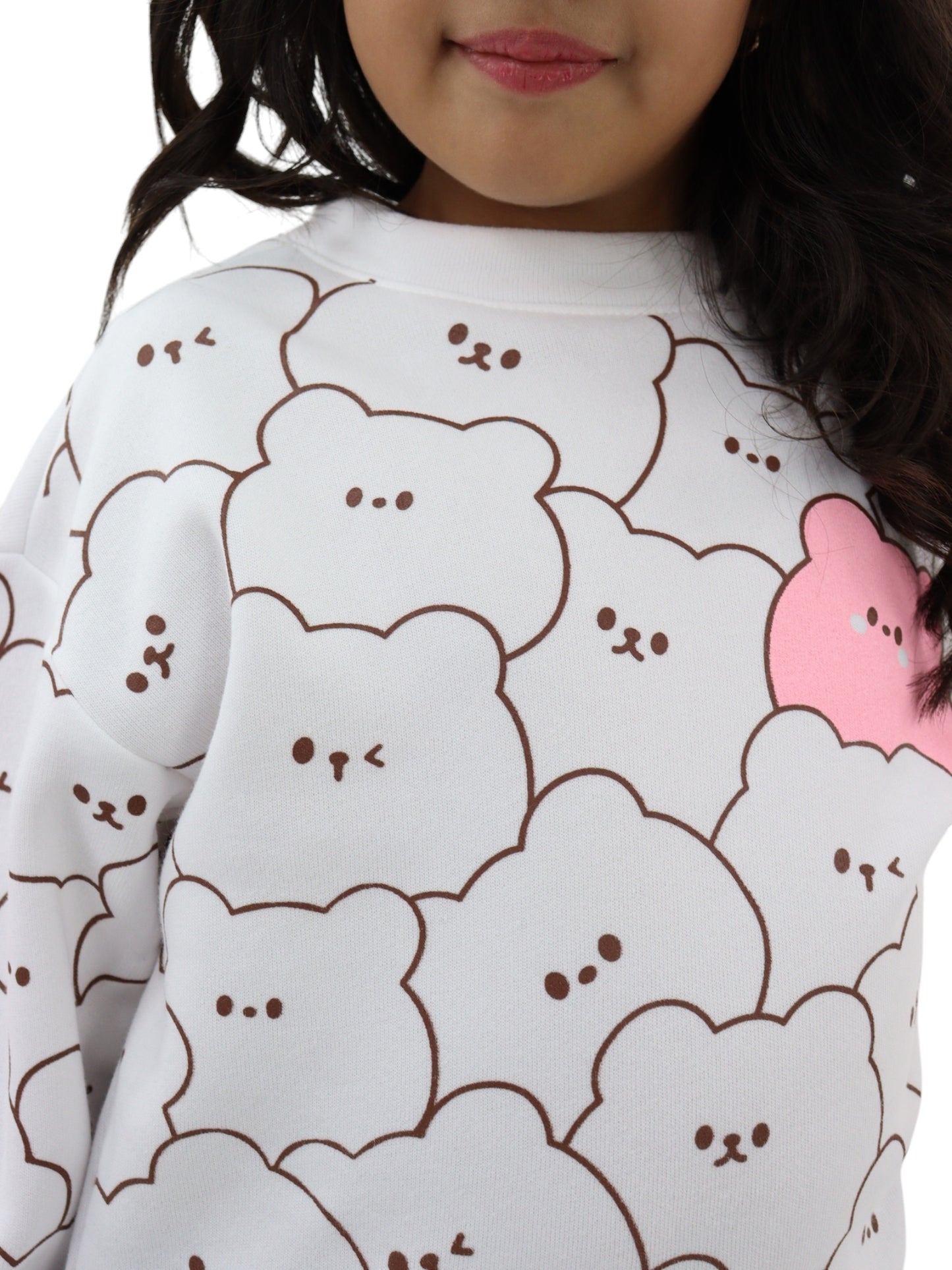 Sudadera con print de osos