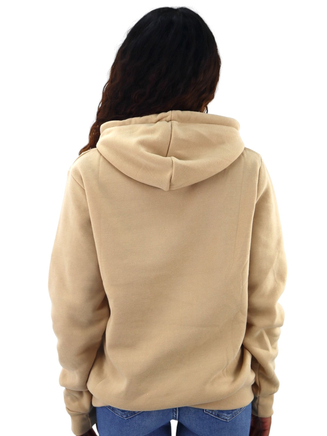 Hoodie unisex beige