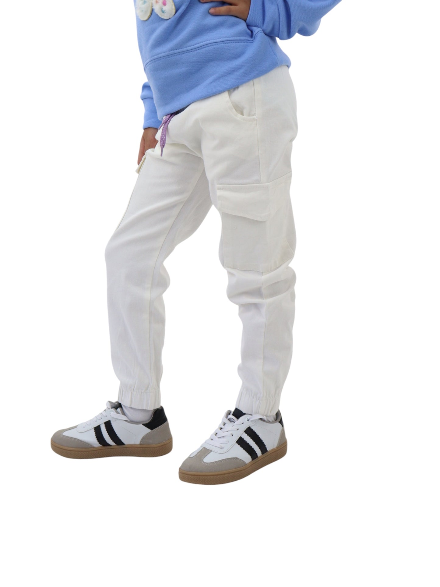 Jogger cargo blanco