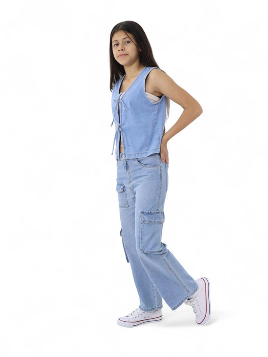 Jeans Cargo Wide Leg