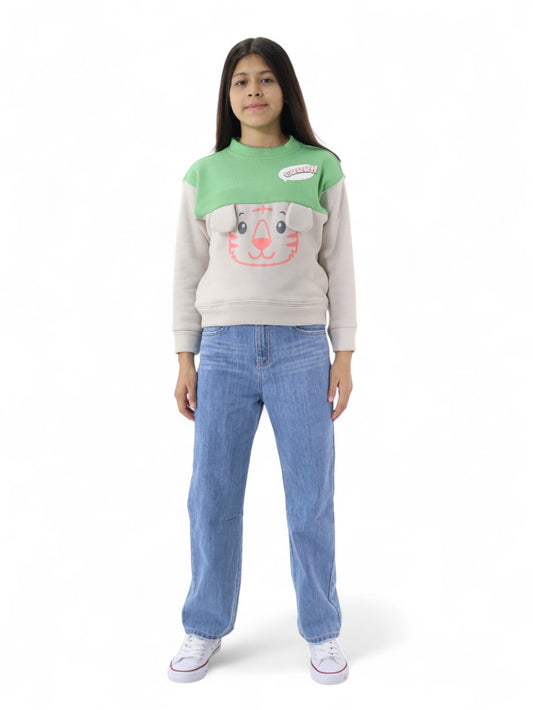 Sudadera con diseño de gato