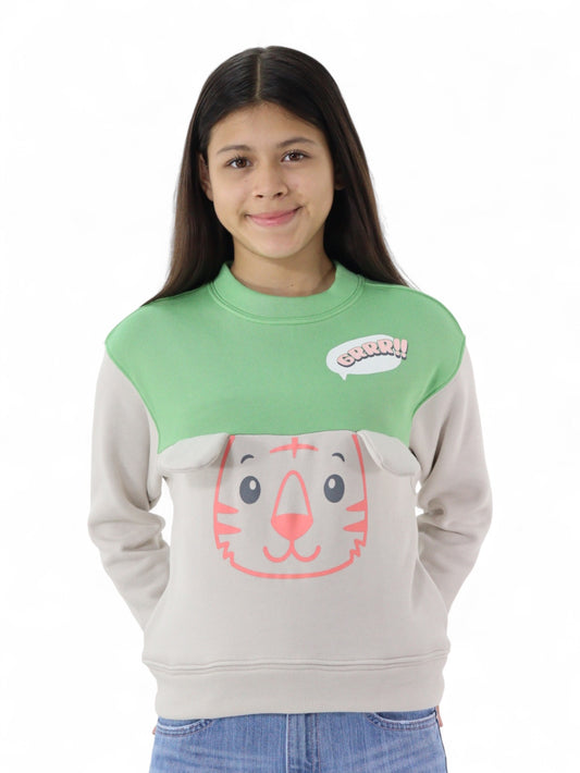 Sudadera con diseño de gato
