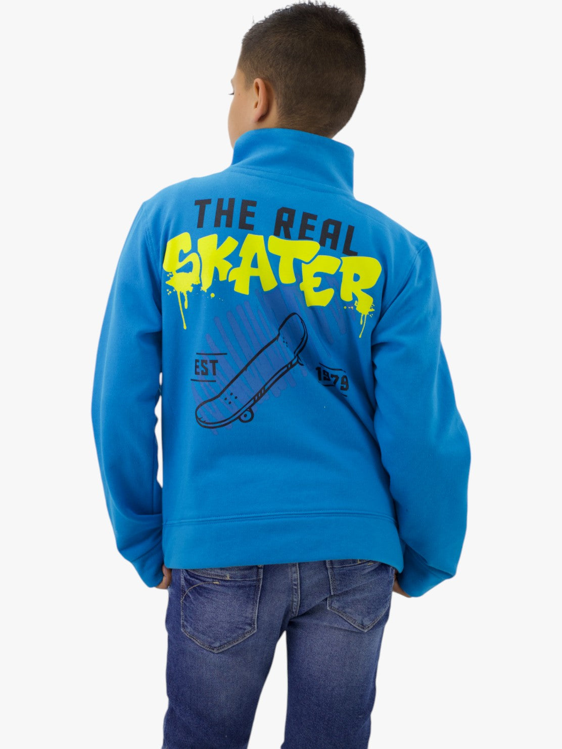 Sudadera skater azul