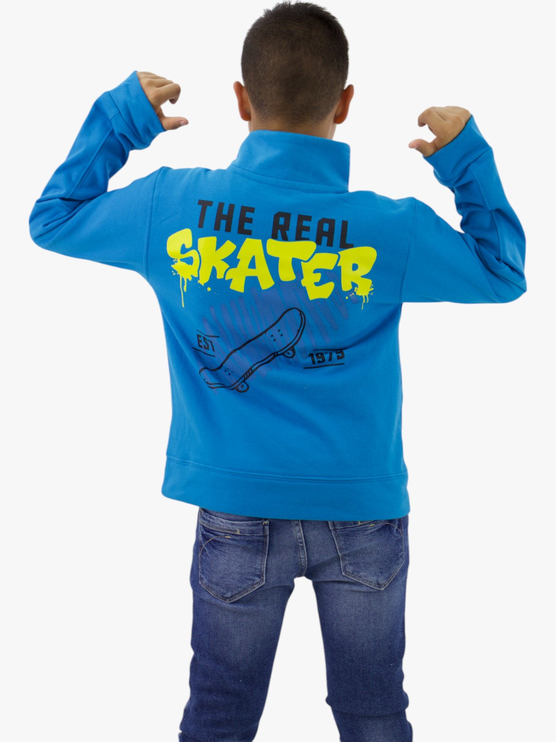 Sudadera skater azul