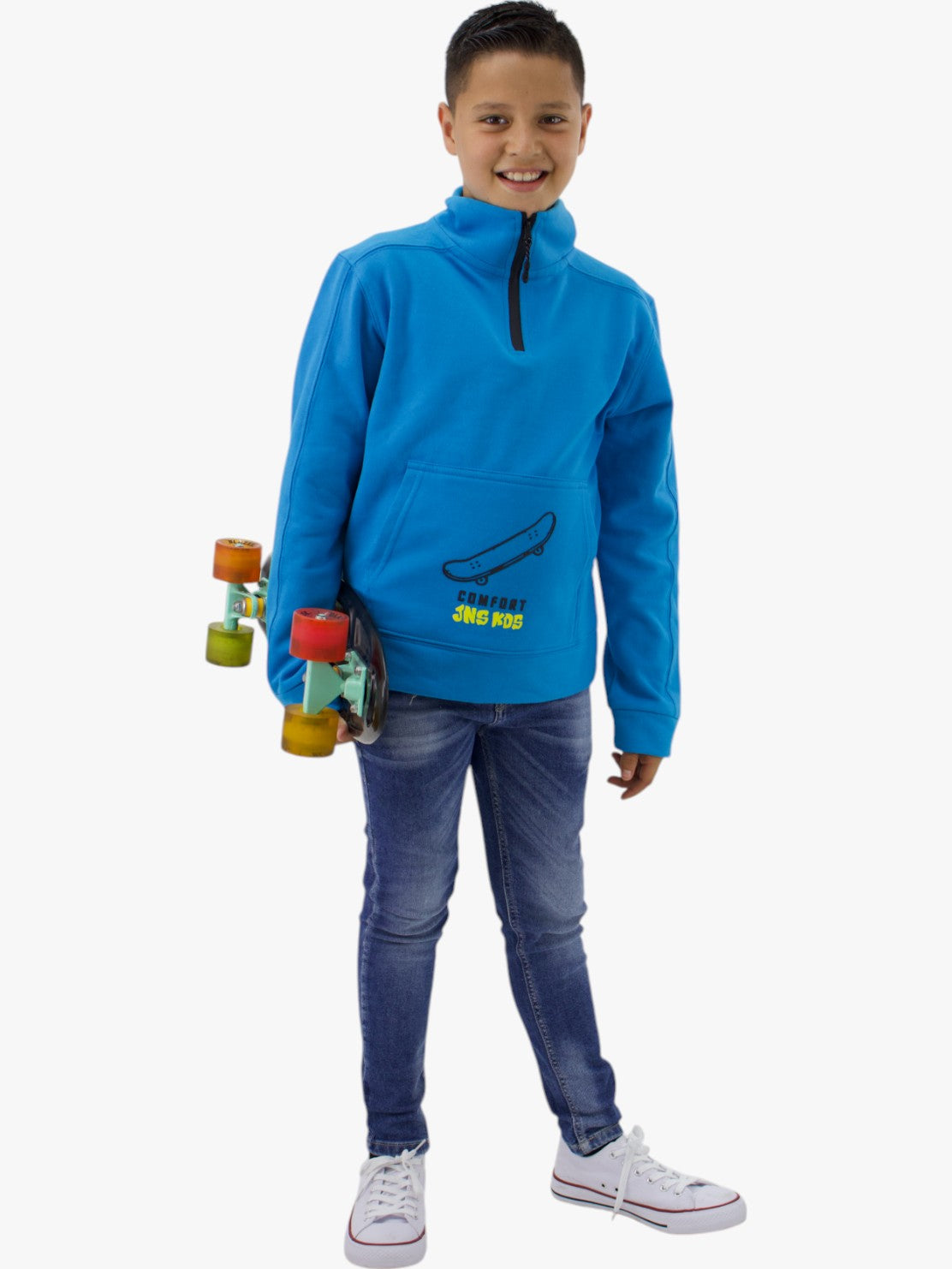 Sudadera skater azul