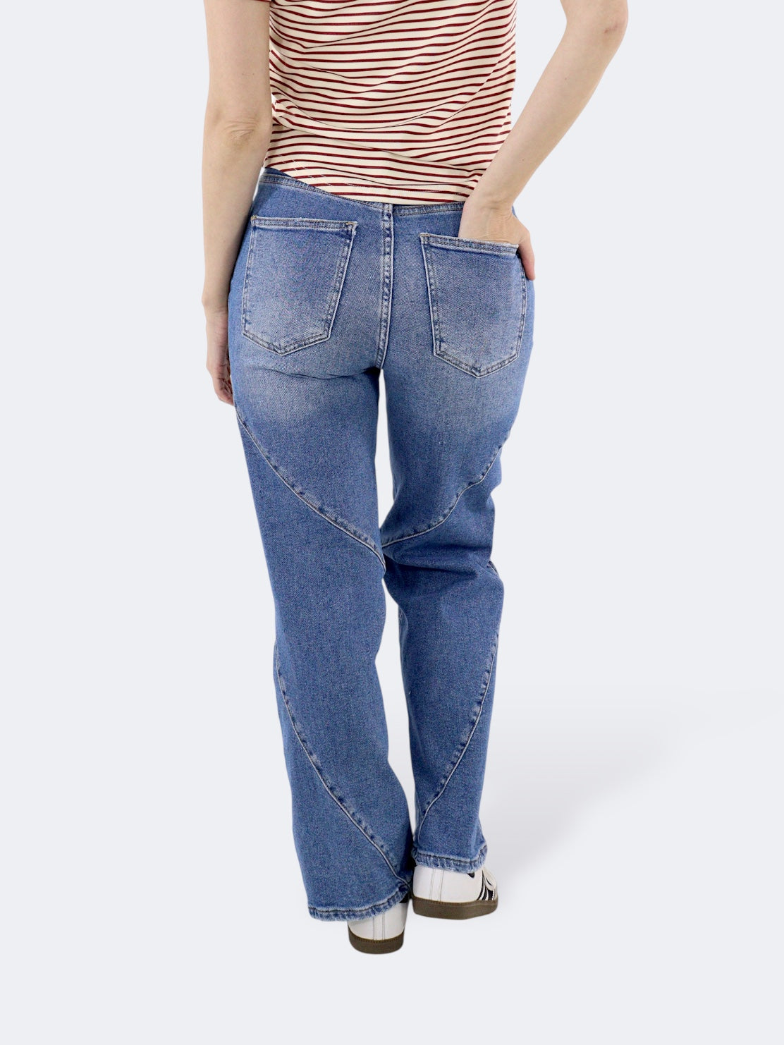 Jeans Wide-Tiro Alto