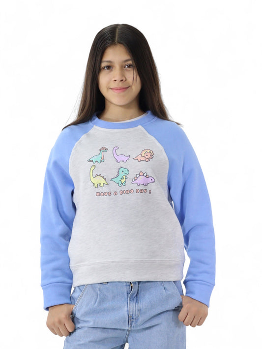 Sudadera cerrada con estampado