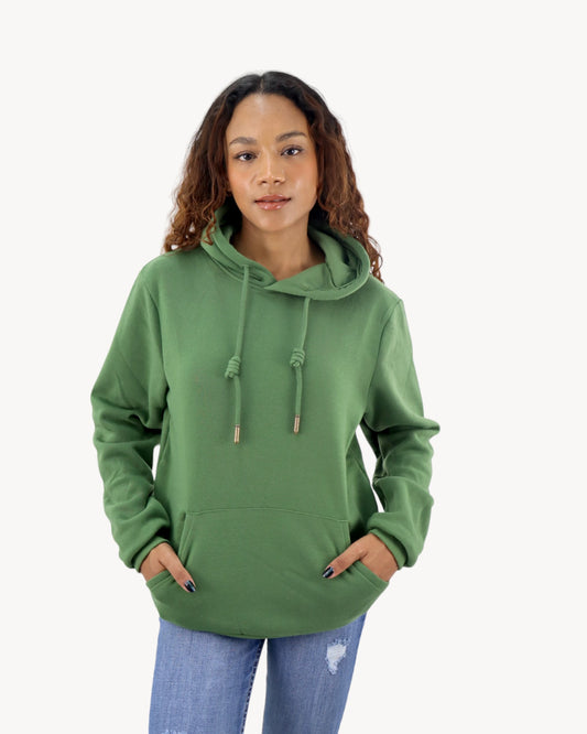 Hoodie unisex verde militar