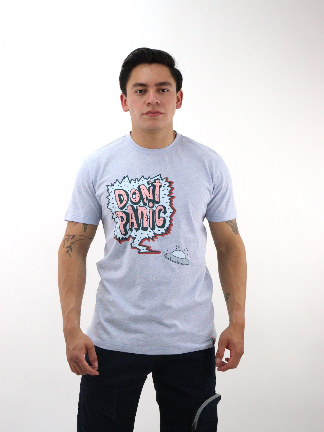 Playera manga corta con estampado