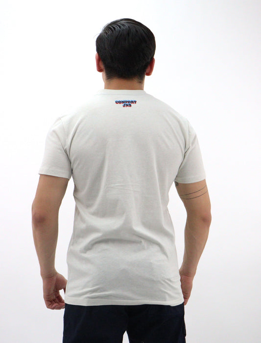 Playera manga corta con estampado