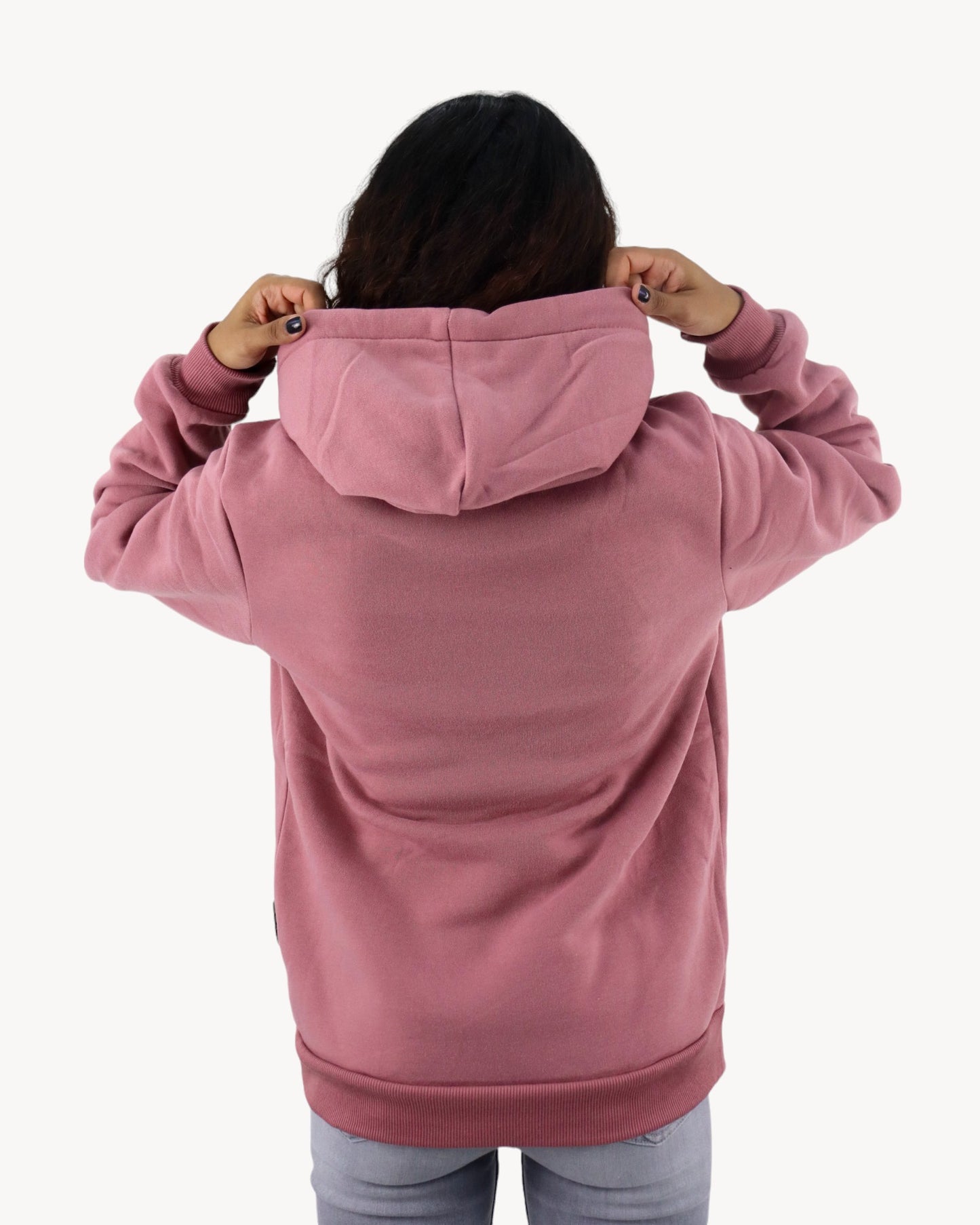 Hoodie unisex rosa palo