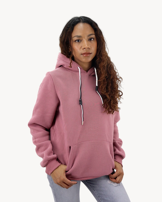 Hoodie unisex rosa palo