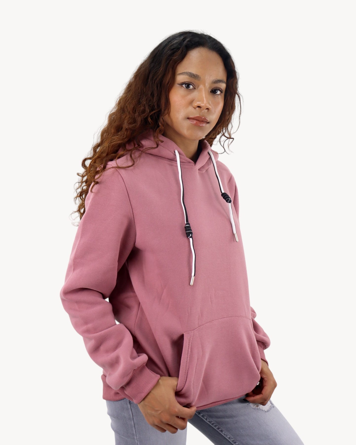 Hoodie unisex rosa palo