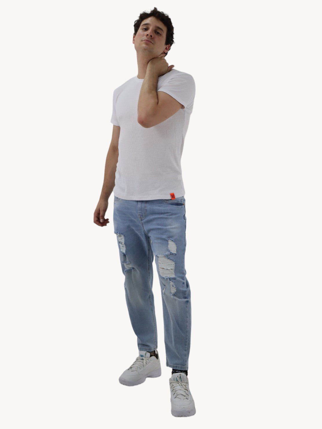 Jeans loose azul claro