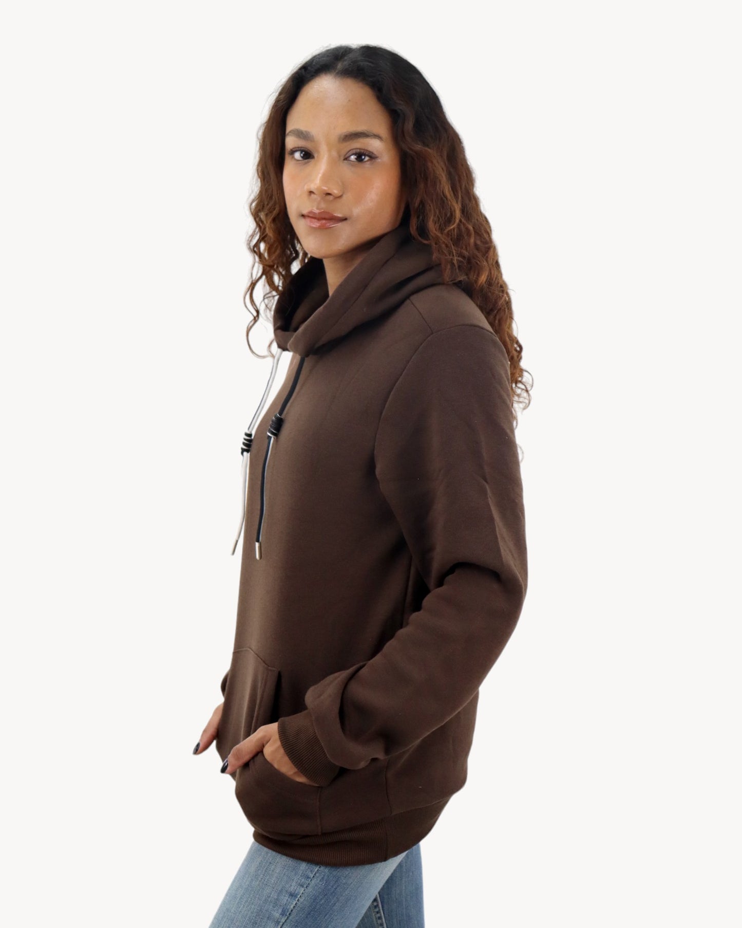 Hoodie unisex café