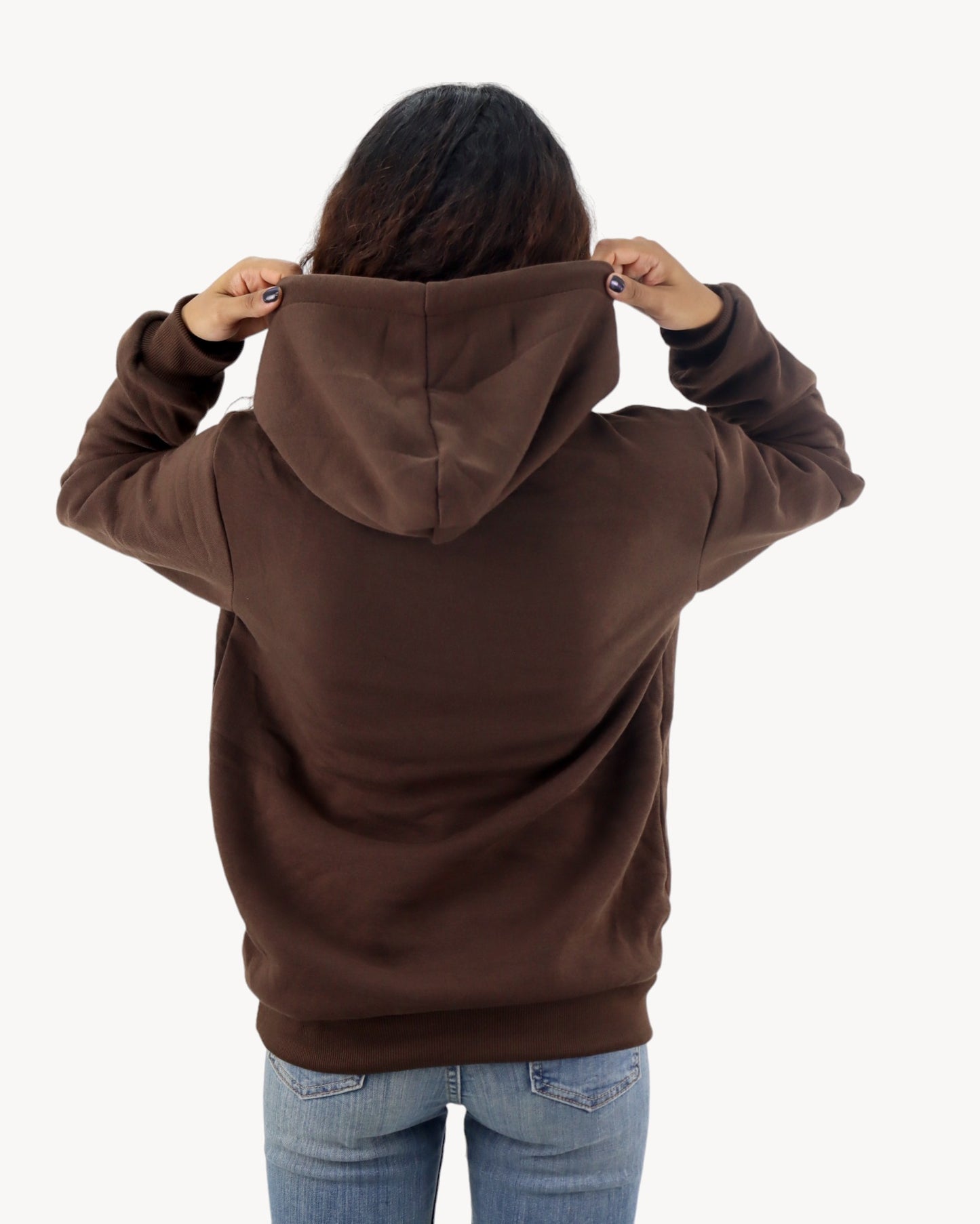 Hoodie unisex café