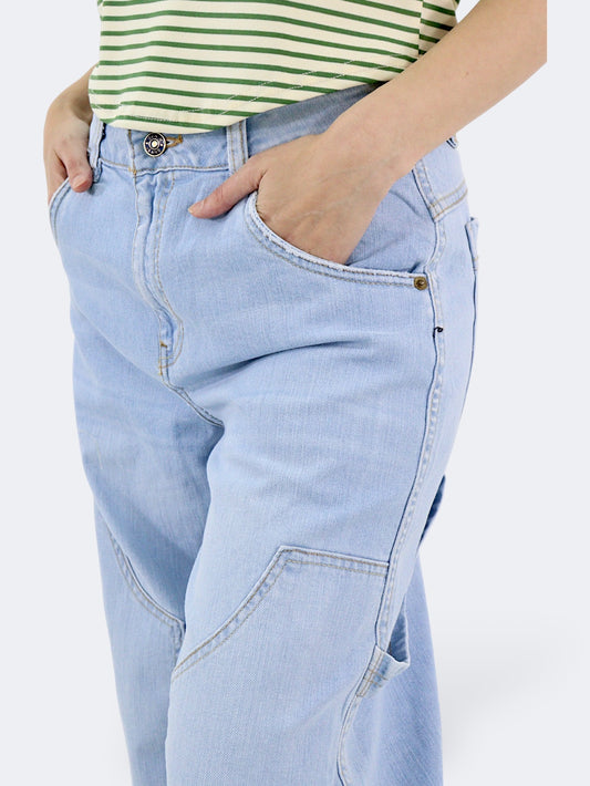 Jeans Baggy-Tiro Alto
