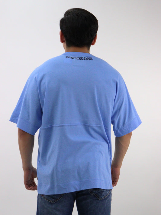 Playera oversize de color azul