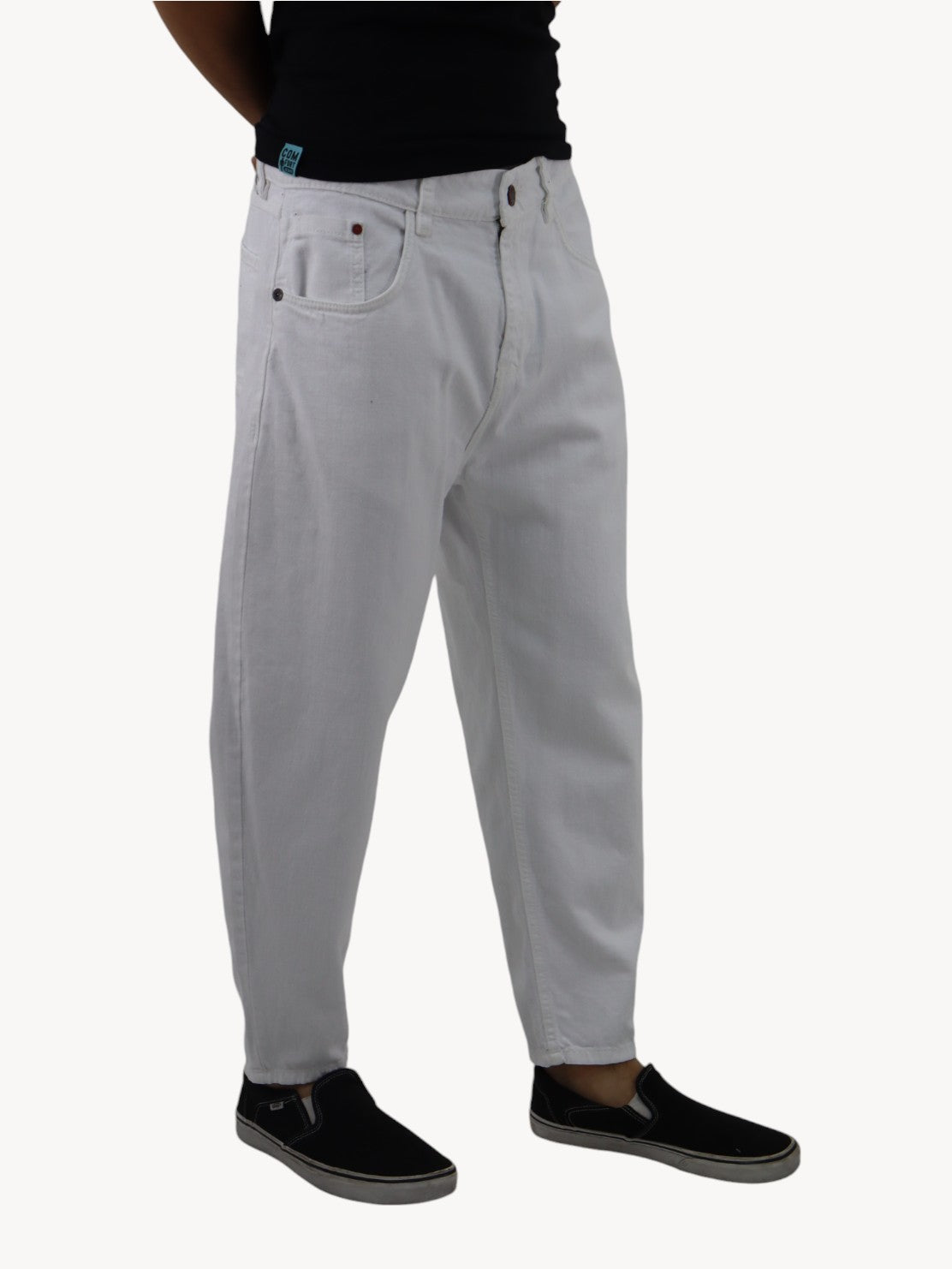 Jeans loose blanco