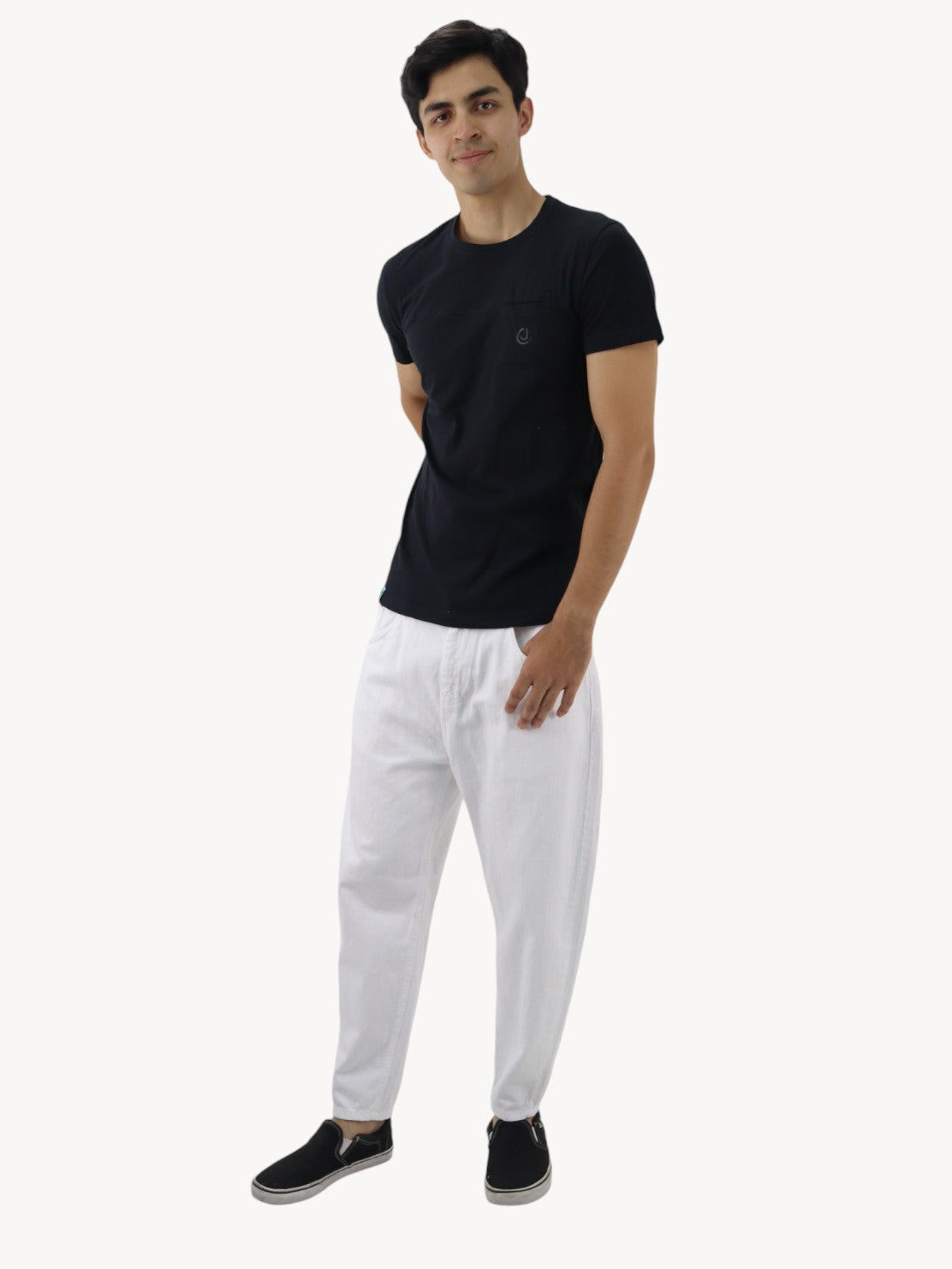 Jeans loose blanco