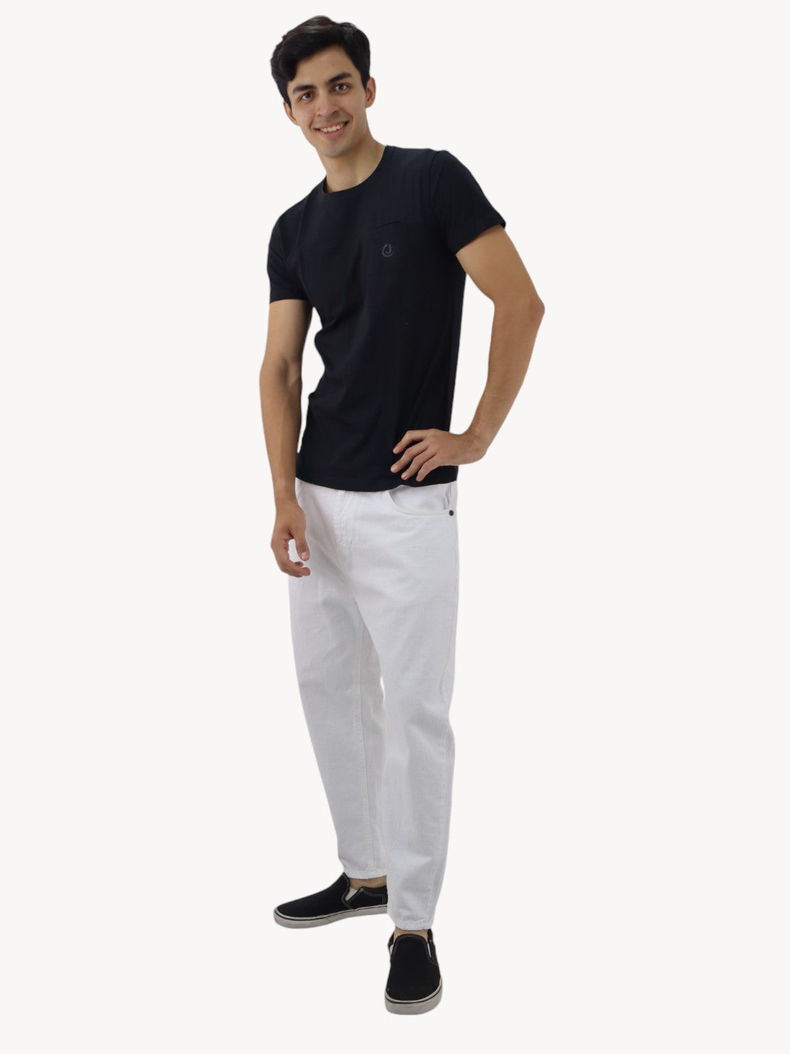 Jeans loose blanco