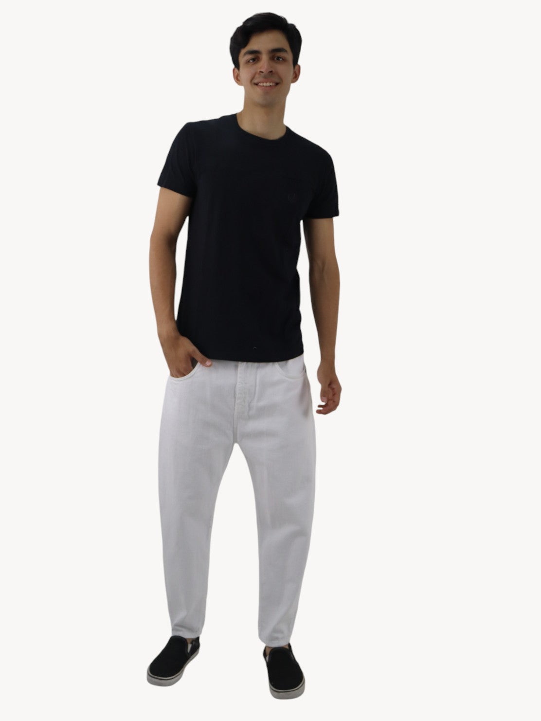 Jeans loose blanco