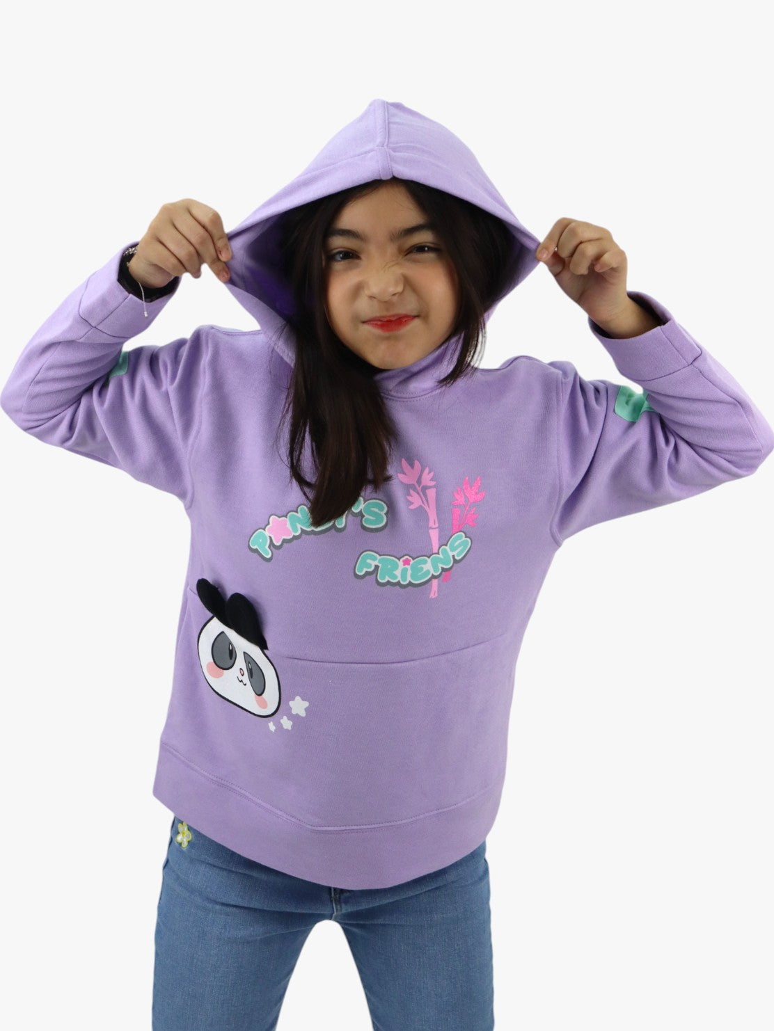 Sudadera con capucha con diseño de panda