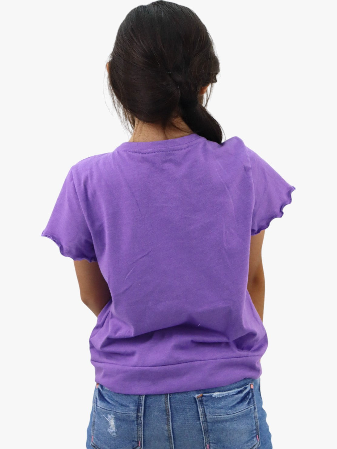 Playera manga corta con diseño de unicornio