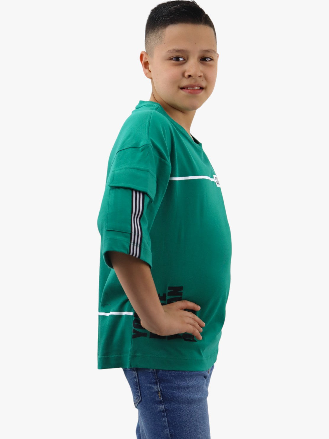 Playera oversize de color verde