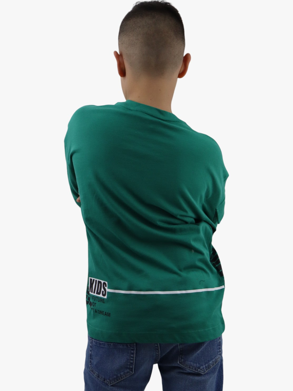 Playera oversize de color verde